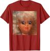 Maglietta Meme Faccia di Bambola Divertente Disgustosa Moda Donna Abbigliamento Estetico Artistico Regalo Originale Cotone Street Manica Corta Camicette