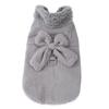 Warm Puppy Costume Cute Winter Thicken Fleece Pet Clothes With D-ring Bow For Small Dogs Cats French bulldog Chihuahua Outfits