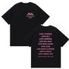 Jul Stade De France Tour Double Sided Printed T Shirt Unisex Women Clothing Fashion Oversized Tshirt High Quality Cotton Tees