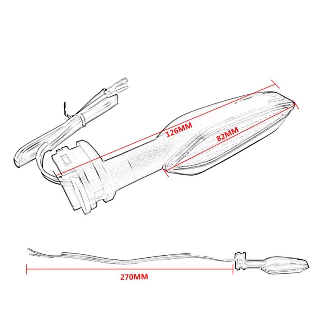 Motorcycle Turn Signal Compatible With Yamaha For MT-07 2014-2023 For XSR155 2019-2023 For TRACER700