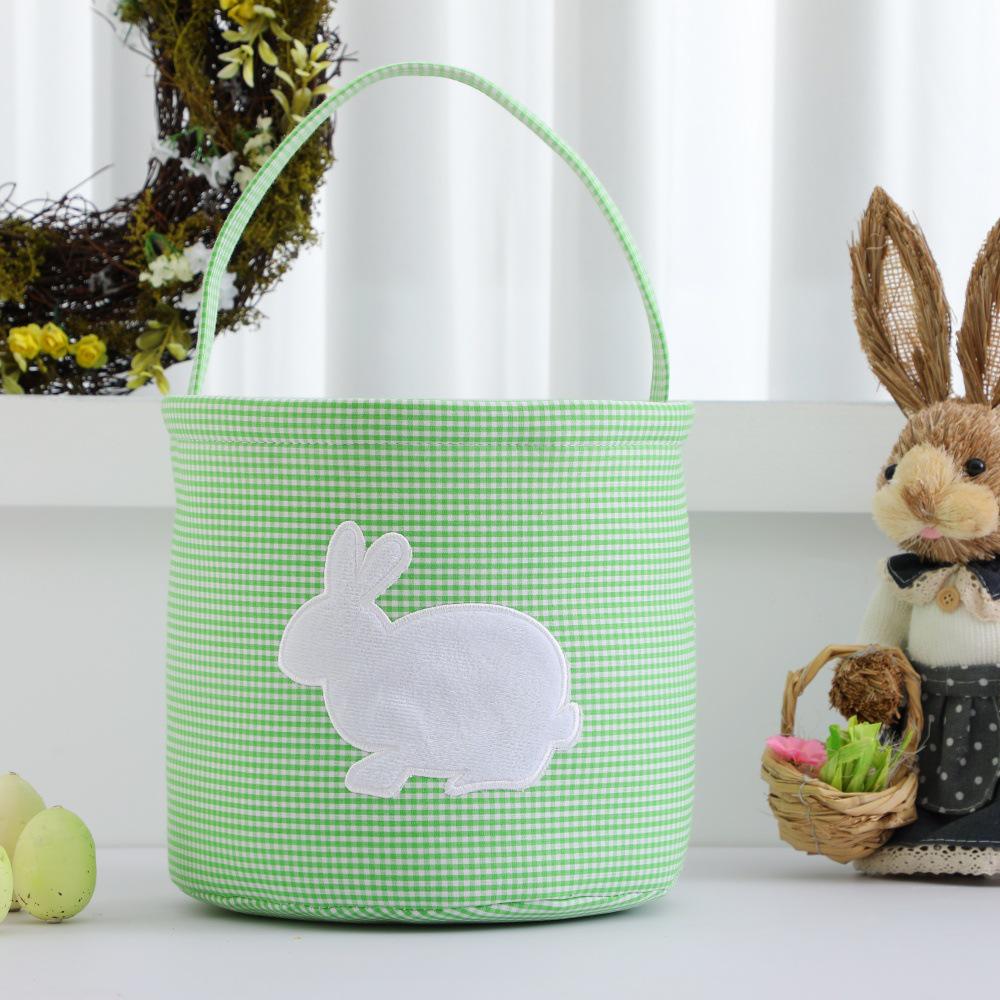 Easter Rabbit Lace Basket: Decorative Handheld Egg Storage