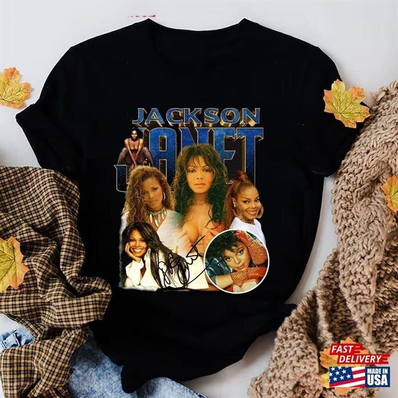 

Janet Jackson Black Full Size S To 5XL Vinatge Shirt Unisex T-Shirt S