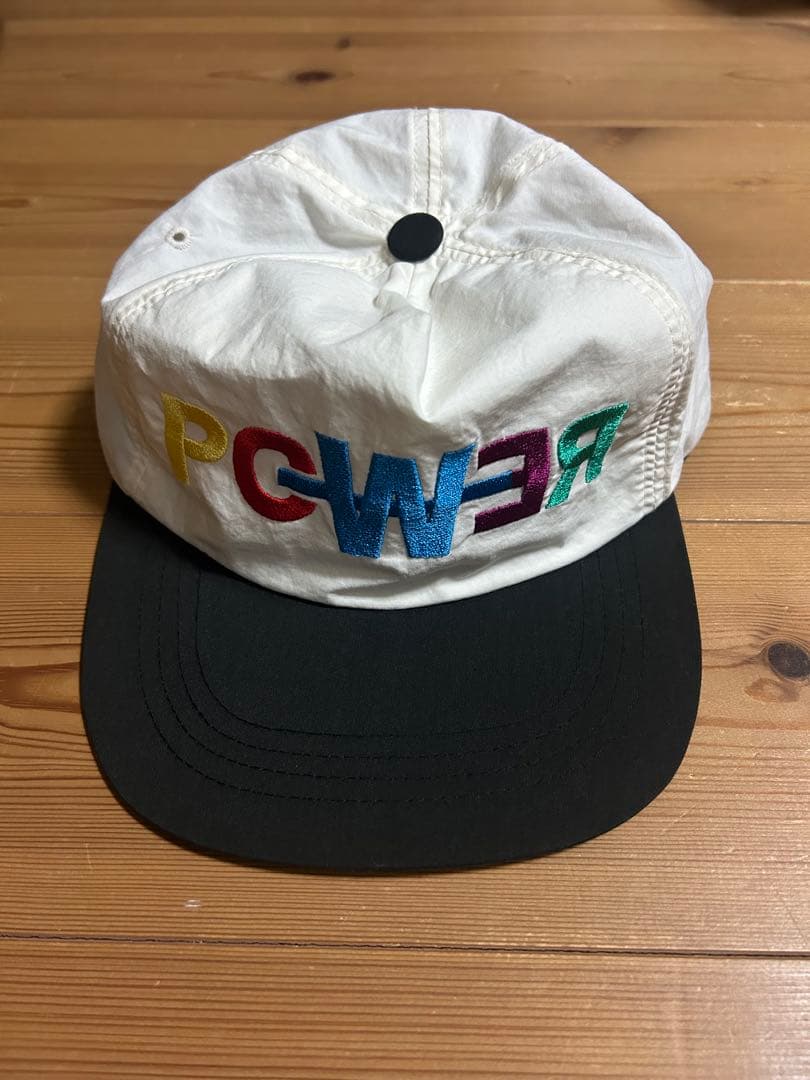 

[USED] G-DRAGON POWER Embroidered Logo Cap White/Black