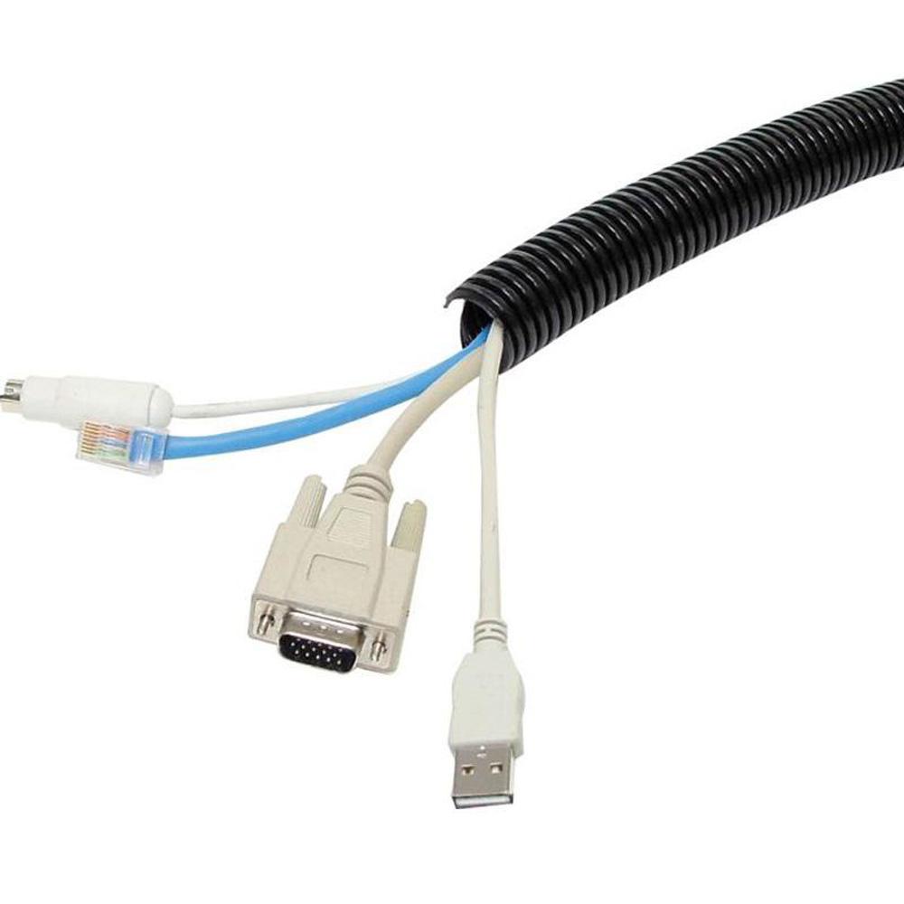 1/4" 3/8" Corrugated Pipe PP Insulated Threading Hose Plastic Corrugated Pipe Protective Sleeve 30m Cable Protector