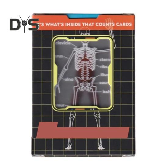 

Колода тела Модель скелета Игральные карты Прозрачное 3D Изображение анатомии человека Карты для покера Образовательный подарок для коллекционеров карт Студенты 1 Set