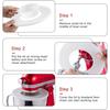Pack of 2 Plastic Mixer Bowl Lid Mixer Accessories Food Mixer Mixing Bowl Cover Dishwasher Safe Dust Cover for Mixer