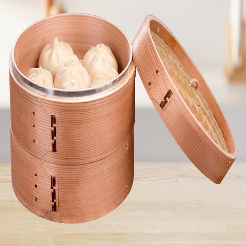 Cedar Steamer Basket with Stainless Steel Rim