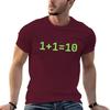 1 + 1 = 10 T-Shirt oversizeds shirts graphic tees tops tall t shirts