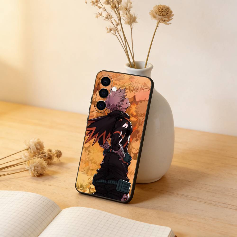 My Hero Academia Katsuki Bakugo Phone Case For Samsung Galaxy A73,A72,A71,A70,A53,A52,A51,Others Soft Black Cover