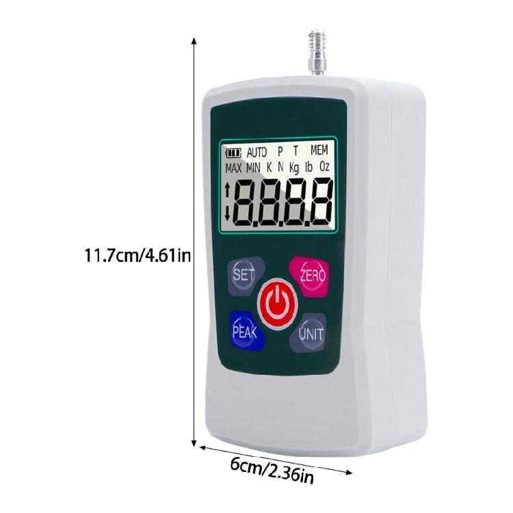 Advanced Digital Force Gaugewith Data Storage Functionality Multiple unit Conversion Force Meter ABS for Engineering