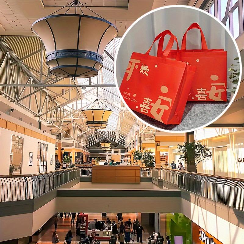 2026 Peace Gift Bag Festive Gift Bag Wedding Non-woven Handbag Spring Festival Shopping Bag New Year Red Blessing Bag