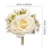 Uflower Groom Groomsmen Guest Boutonniere Set, Artificial Flowers for Wedding, Prom, Homecoming,Anniversary, Graduation