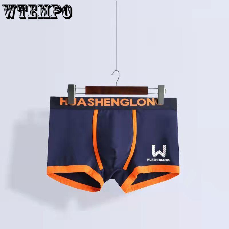 1pc Men's Boxer Shorts Pure Cotton Youth Sports Trendy Cute Boxer Shorts
