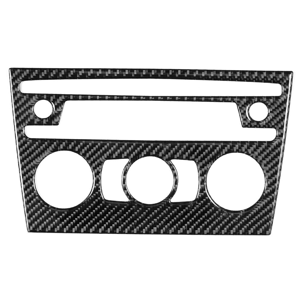 Bil Luftkonditionering CD Panel Trim Ram Kolfiber Dekor Passar för E84 X1 2011‑2015
