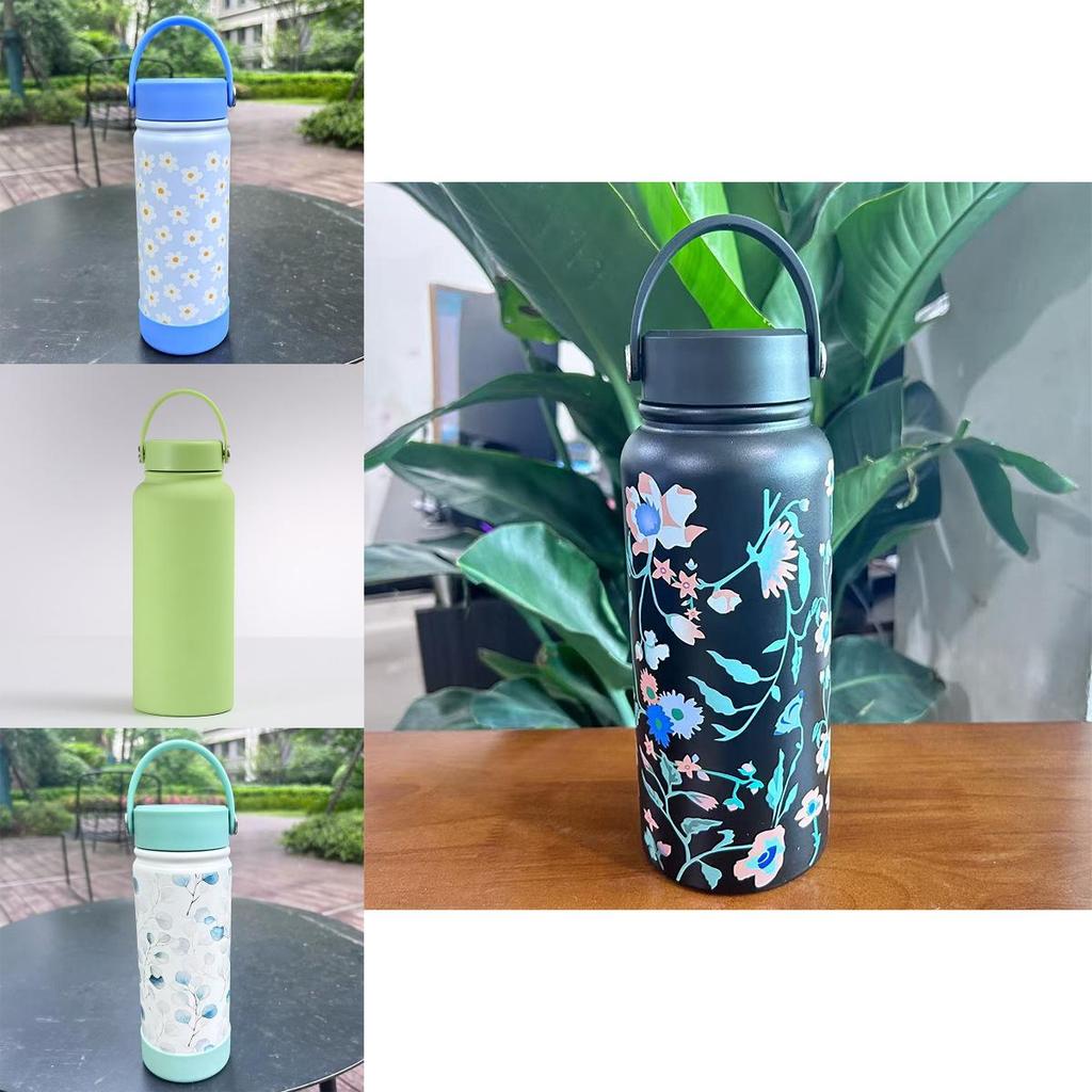 Style Large Capacity Insulated Water Bottle With Lock For Outdoor Travel And Sports