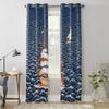 Vela Sulle Onde Tenda per Finestra Soggiorno Tenda a Valance di Lusso per Camera da Letto Decorazione Casa Cucina Tenda