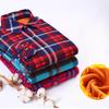 Winter Women's All-In-One Velvet Shirt Long-Sleeved Plaid Plus Velvet Thick Warm Top