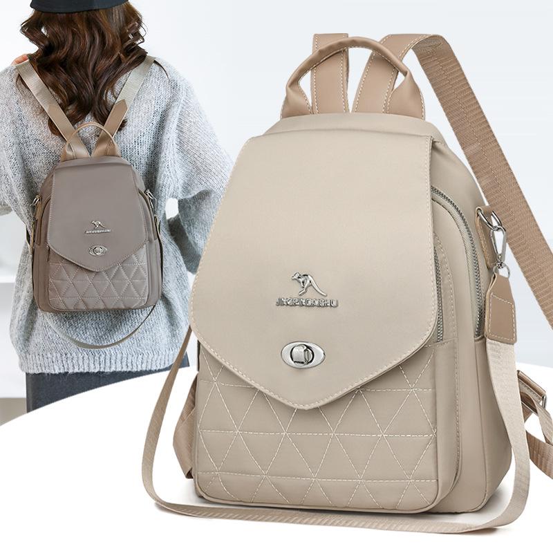 Lightweight Women's Three-Way Travel Backpack - Large Capacity, Casual, Fashionable Mommy Bag