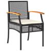 Vidaxl 4-Piece Lounge Set With Cushions, Poly Rattan