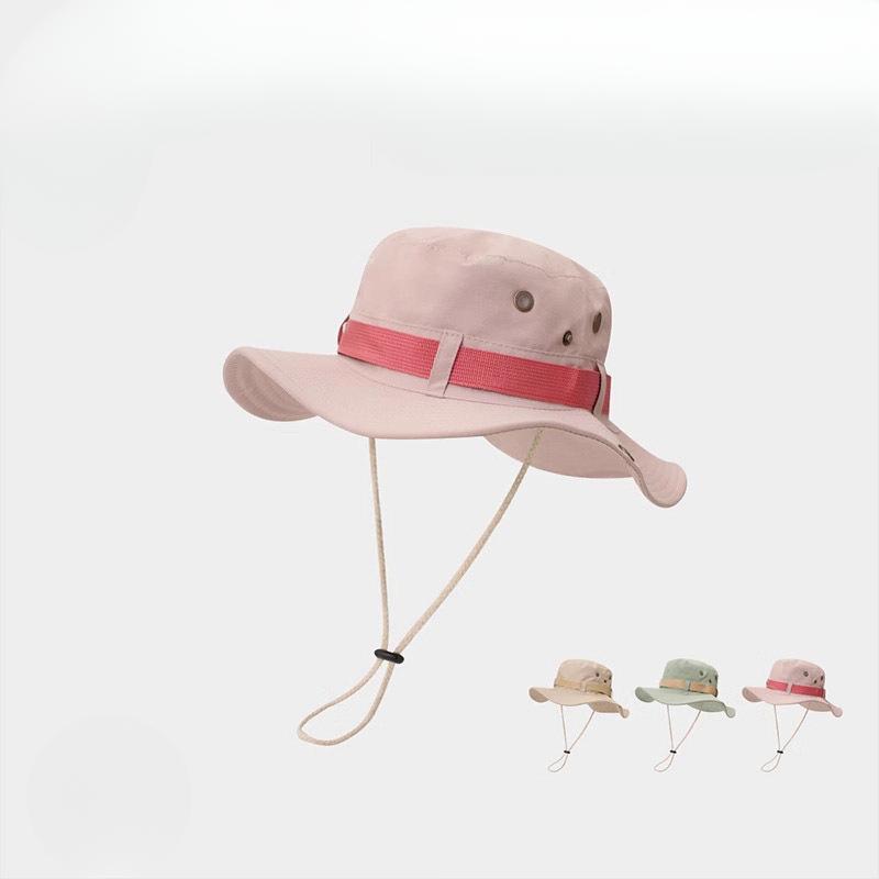 Dopamine Summer Sun Protection Fisherman Hat Outdoor Hiking Hat Large Brim Japanese Fisherman Hat Sun Protection Sun Protection Hat Showing Small Face