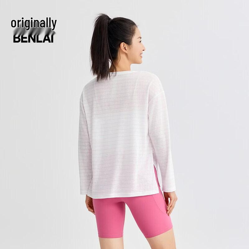Women's Lightweight Striped Long-Sleeve T-Shirt