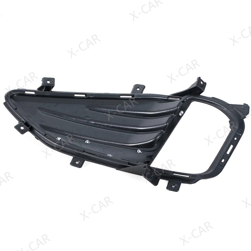 Car Front Bumper Daytime Lamp Fog Light Trim Cover Frame Grille Lid Daylight Bezel Hood For Ford Edge