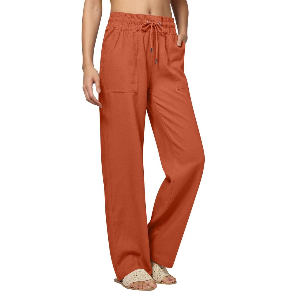 Women's Straight Pants Fashion Casual Pants Nine Point Harlan Pants