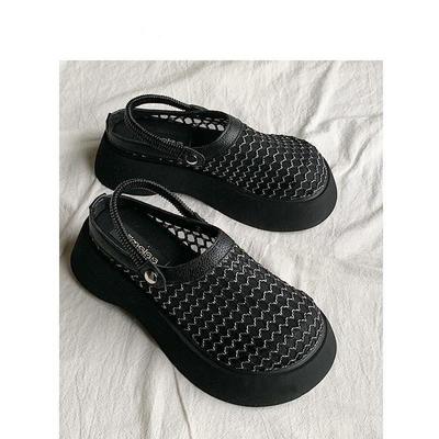 Fashion Versatile Niche Design Breathable Sandals 2024 Summer New Wear Beach Stepping On Shit Bag Head Slippers