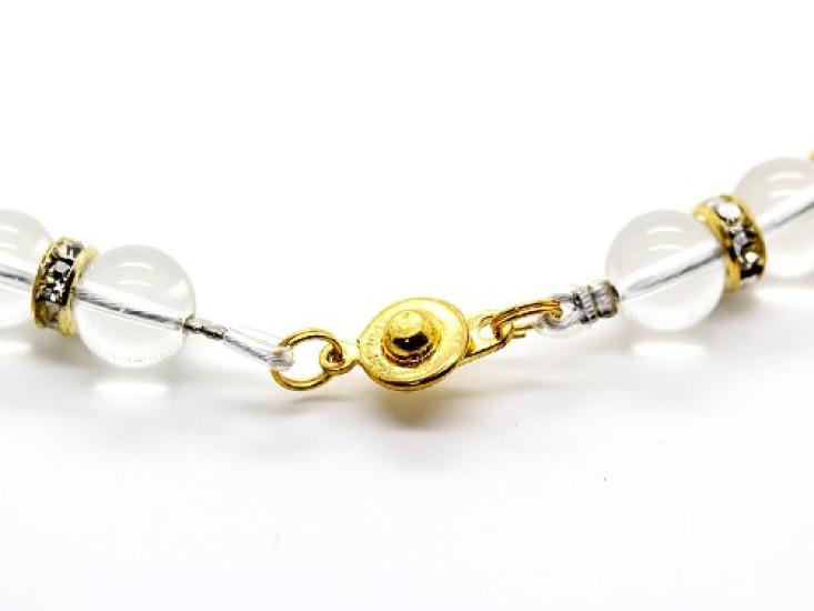 Geprägter Drachenkristall-Anhänger Naturkristall-Halskette 50cm Kraftstein [Sekuki] 075_2