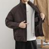 Jesień Zima Męska Luźna Kurtka Harajuku Męskie Parki Kurtka Męska Moda Codzienne Płaszcze Męskie Okrycia Wierzchnie Czarne Bawełniane Kurtki Pikowane