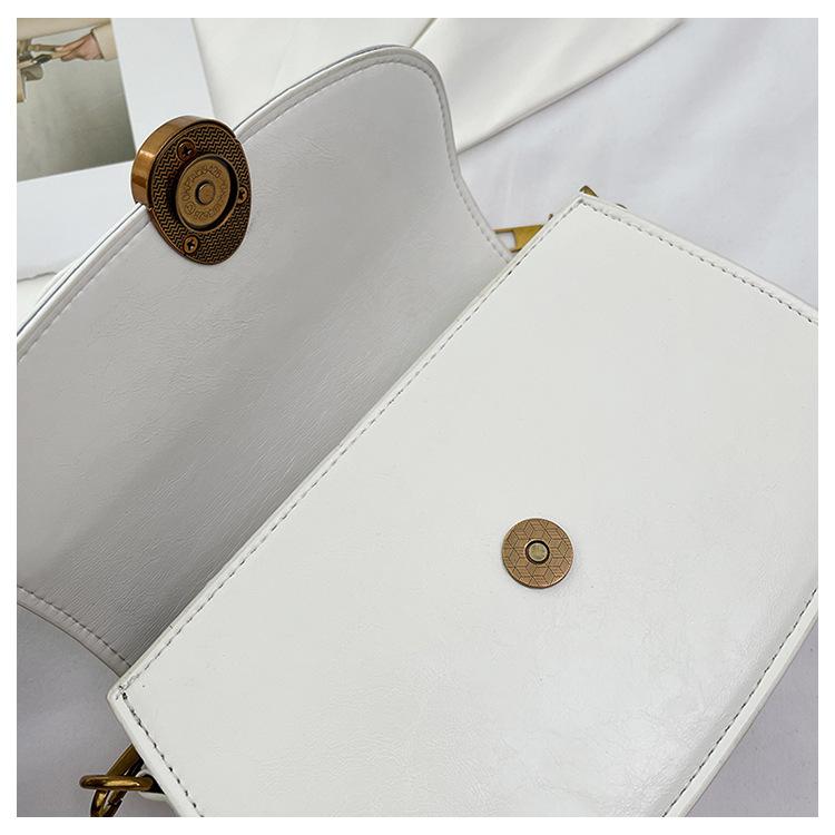 Vintage Leather Saddle Lady Underarm Bag Versatile Women's Crossbody Shoulder Bag 2025 New Designer Purses and HandBags