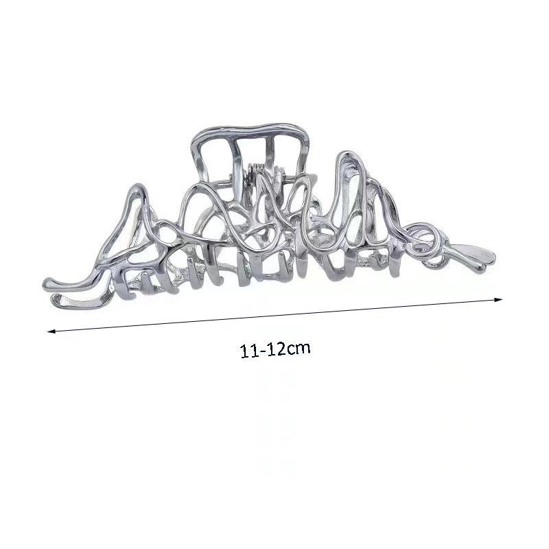 Large Metal Hair Claw Clip Irregular Hairpins Punk Style Hair Claws Barrettes Women Vintage Jaw Clips Hair Accessories