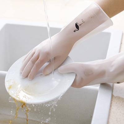 Dishwashing Latex Gloves Thin Kitchen Washing Dishes Washing Gloves Waterproof Washing Clothes Cleaning Housework Rubber Gloves