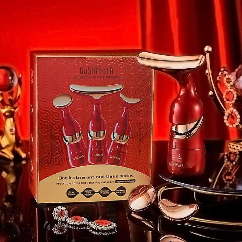 

Multifunctional Lifting And Massaging Device Facial Infusion Device Beauty Instrument One Size червоний