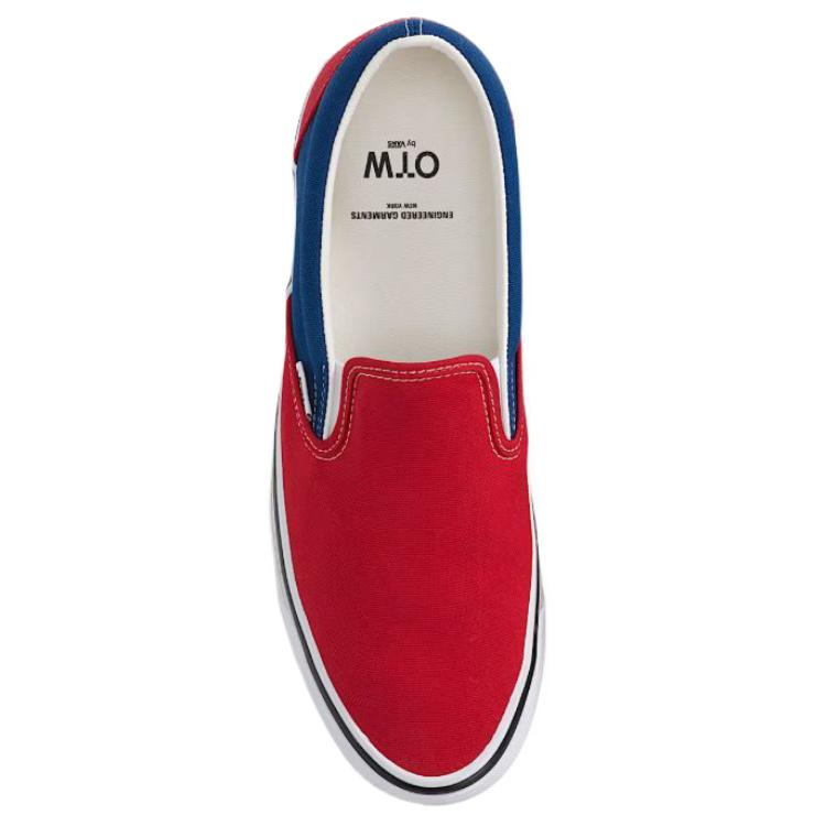 ENGINEERED GARMENTS X Vans Slip On 98 Support Skateboard Shoes Unisex Red Blue VN000EBPZ11
