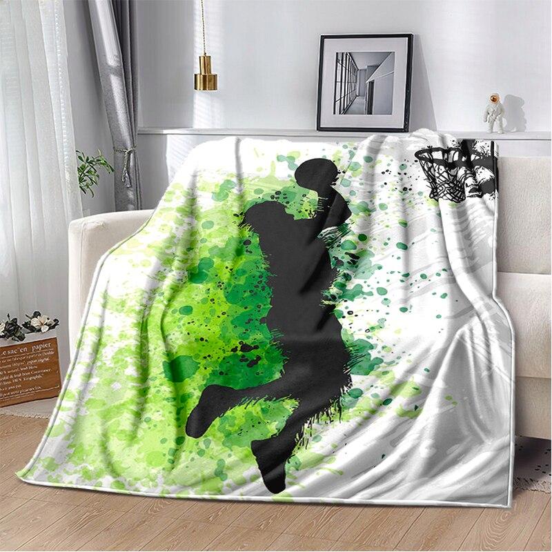 Fashion Basketball Blanket Custom Lightweight Thermal Insulation Blanket Sofa Blanket Bed Office  Blankets for Beds