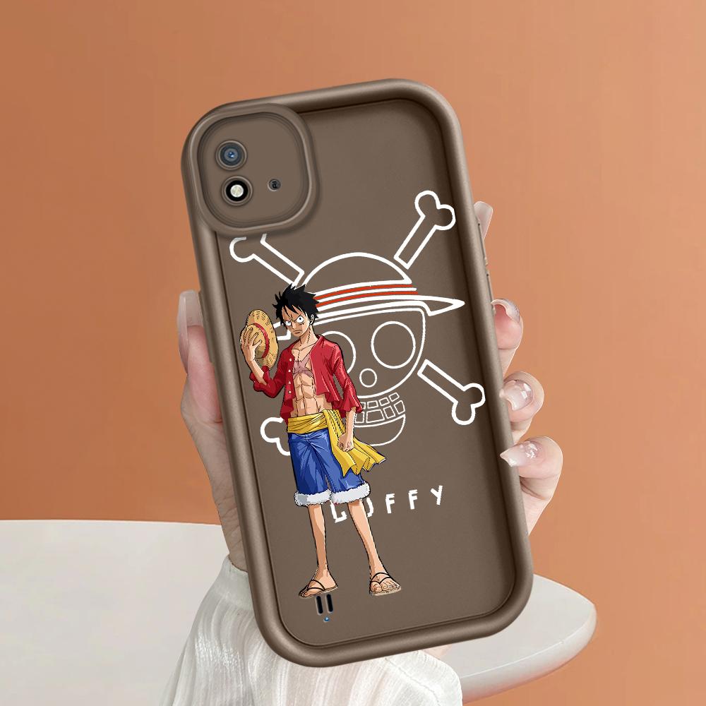 Model de imprimare cu scară pătrată din silicon moale Carcasa telefonului Acoperă completă Cameră de protecție antișoc Carcasă din cauciuc pentru OPPO Realme