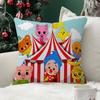 Cartoon Plim Plim Christmas Fashion Decorative Pillowcase Throw Cover Pillow Case Cushion For Living Room Square Home Decor
