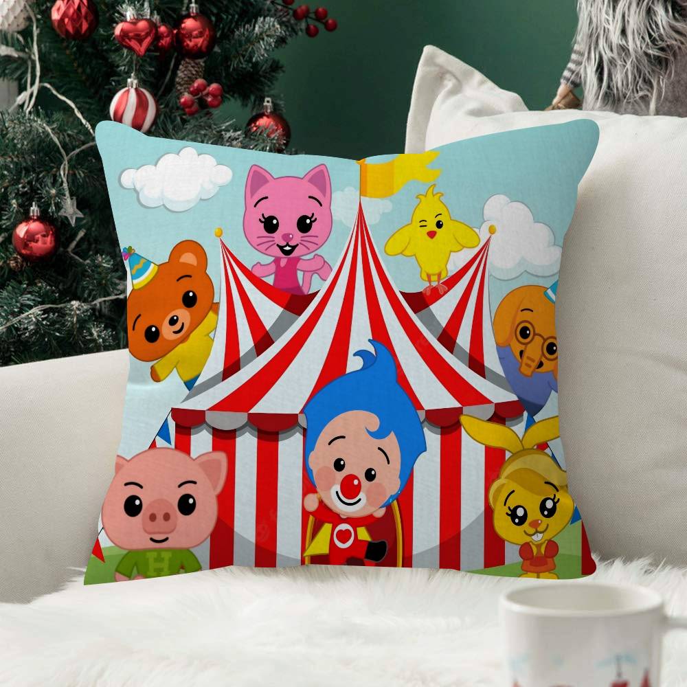 Cartoon Plim Plim Christmas Fashion Decorative Pillowcase Throw Cover Pillow Case Cushion For Living Room Square Home Decor