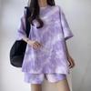 Women's Plus Size Summer 2024 Sportswear: Oversized Casual Two-Piece Set with Salty Top and Shorts