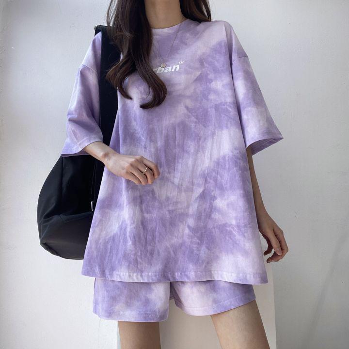 Women's Plus Size Summer 2024 Sportswear: Oversized Casual Two-Piece Set with Salty Top and Shorts