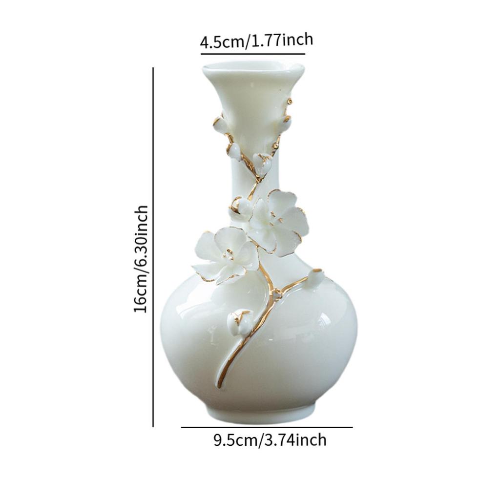 Ceramic Flower Vase Classic Minimalist Flower Arrangement Plant Pot for Farmhouse Office Table Centerpieces Desktop Decoration