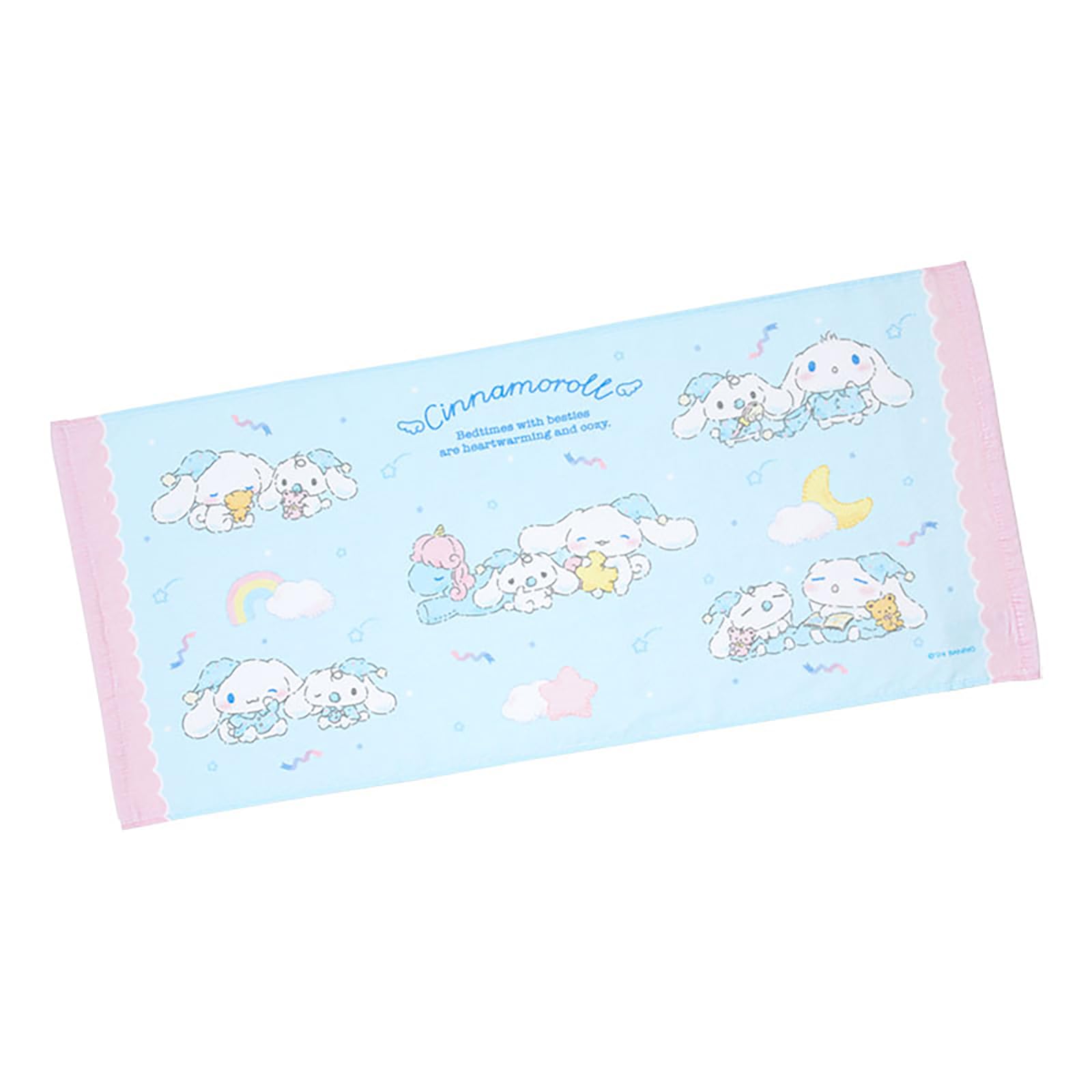 Sanrio Face Towel Cinnamoroll 34cm x 76cm 240788 (Sleepy Time) Approx. (width) (height)