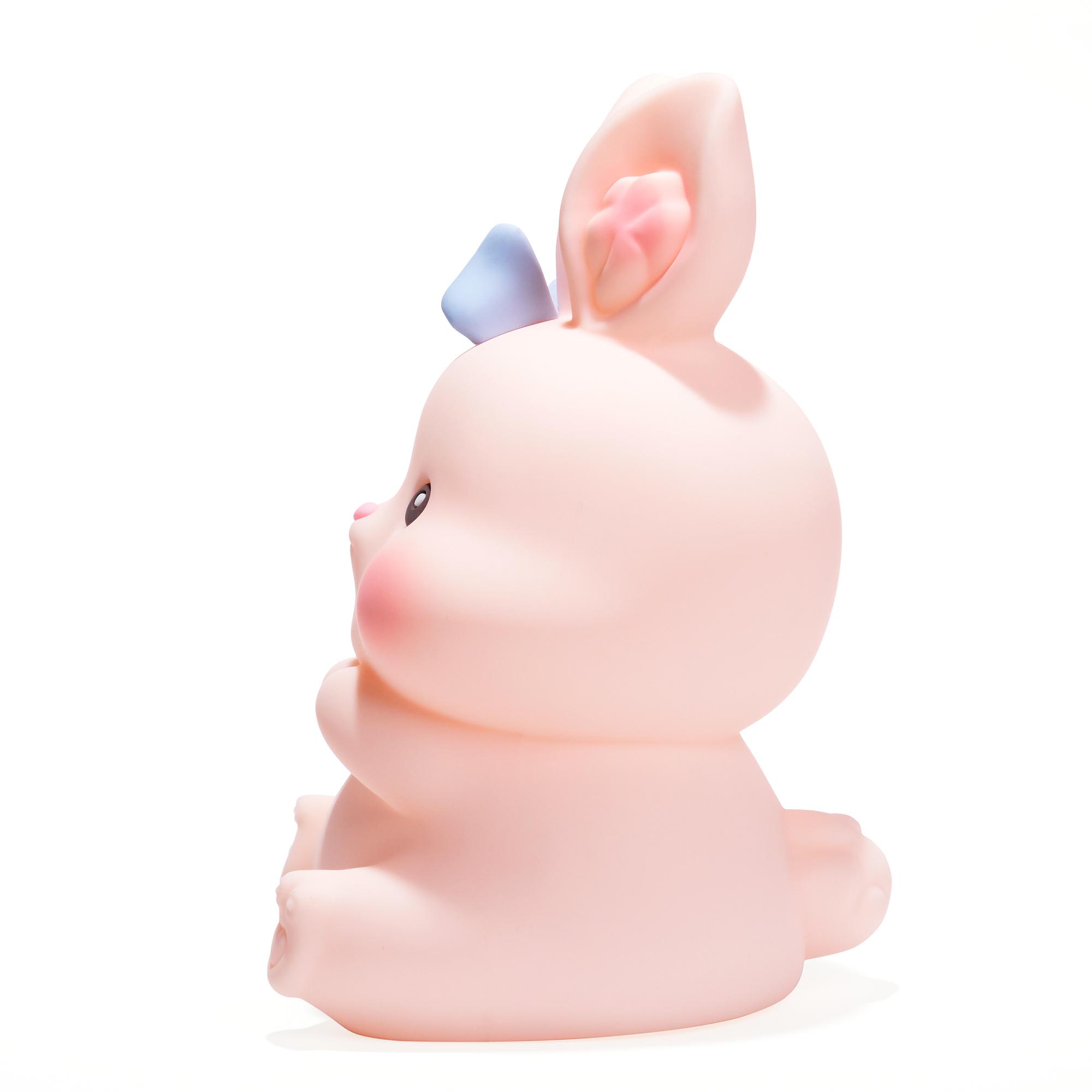 

Creative Cute Bunny Silicone Night Light Bedside Bedroom Ambient Lamp S Size Pink