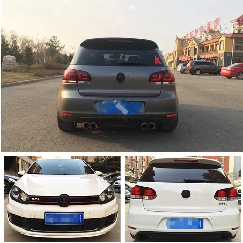 Styling Mouldings For VOLKSWAGEN VW Car Front Grill Badges Rear Trunk Emblem Lid Covers Logo Sticker For VW Volkswagen Golf 6 Go CWW1