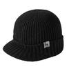 Ribbed Knit Equestrian Cap Fleece Lining Unisex Style Perfect For Daily Commute And Sports