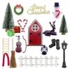 1:12 Doll House Accessories Set Miniature Door Decorations for Holiday Party Birthday Gift Type 2