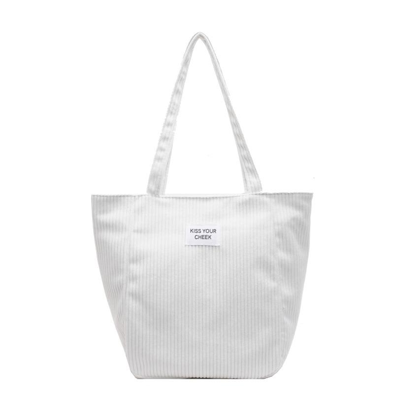 Casual bag women's new autumn and winter corduroy shoulder bag large capacity tote bag commuter bag