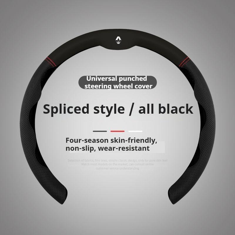 

Interior Stickers Car Steering Wheel Cover Universal For Renault Clio Megane Trafic Captur Master Logan Kangoo Duster Breathable