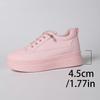 Fashion Plus Size Fashion Pink Platform Sneakers for Women 2025 Autumn Non Slip Thick Sole Vulcanized Shoes Woman Casual Sports Sneakers